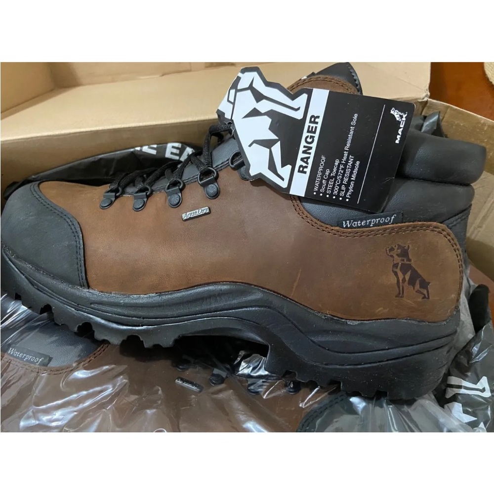 Mack Ranger Lace-Up Safety Rocky Brown Boots Size US 13 AUS/UK 12 EU 46